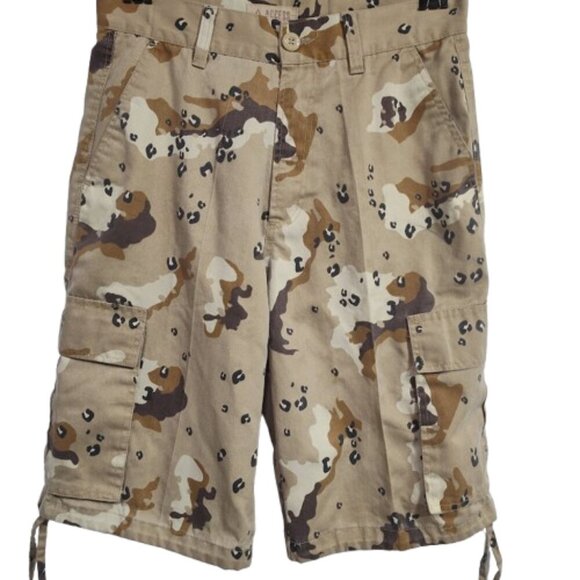 Access Men's Camouflage Cargo Shorts Size 34 6 Pocket - Picture 1 of 9